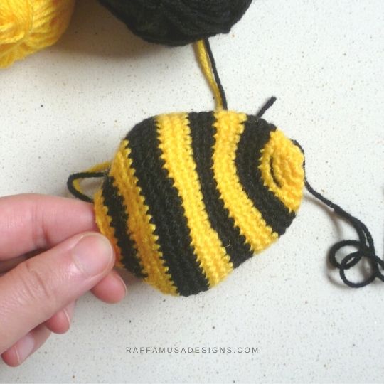 Body of the Crochet Bee - Raffamusa Designs