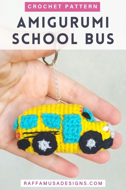 Amigurumi School Bus - Free Crochet Pattern - Raffamusa Designs