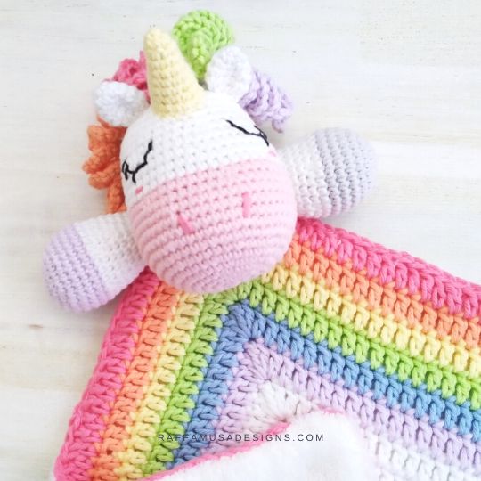 Crochet Unicorn Cuddler - Raffamusa Designs