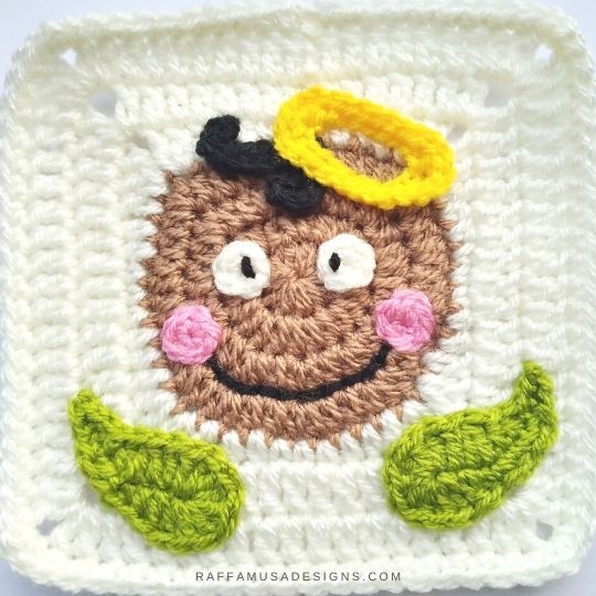 Angel Granny Square - Crochet Pattern