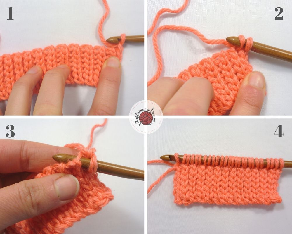 How to Tunisian crochet the first row of the body of the beanie.