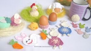 Cutest Crochet Patterns for Easter - Free Patterns from the Web - Raffamusa Designs