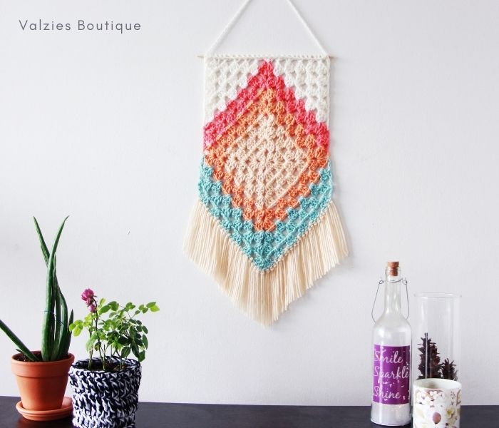 Boho Seascape Wall Hanging by Valzies Boutique