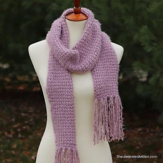 Briley Tunisian Scarf - The Unraveled Mitten