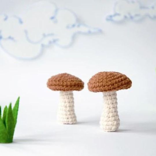 Brown Mushroom - Roxy Crochet