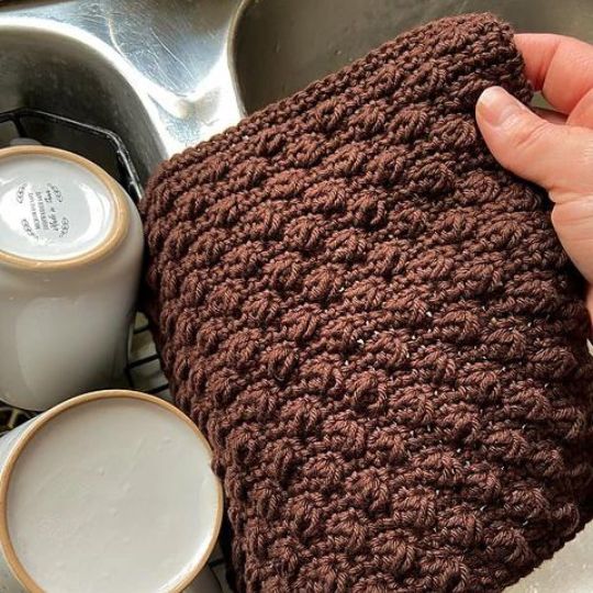 Capital Crochet - Coffee Bean Dishcloth