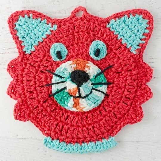Crochet 365 Knit Too - Cat Potholder