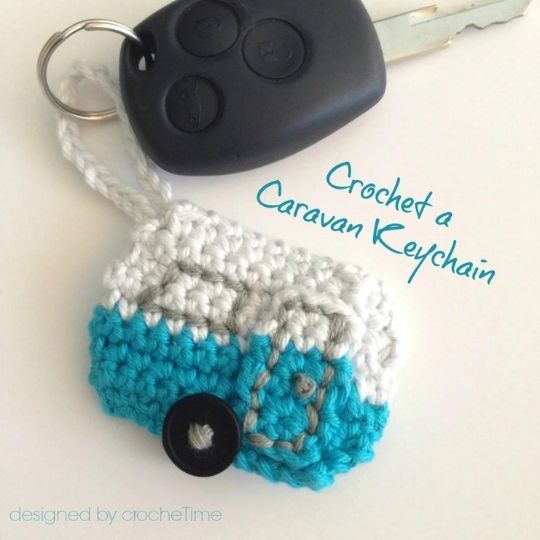 Crochet Time - Caravan Keychain