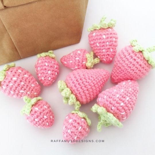 Amigurumi Strawberries - Raffamusa Designs