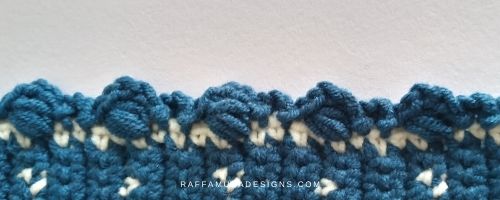puff stitch crochet border