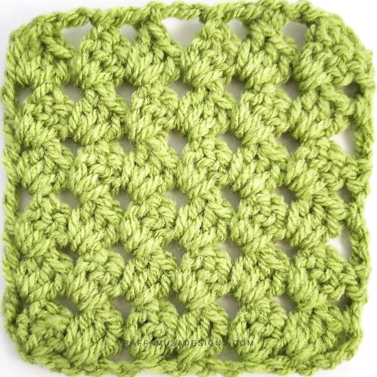 Crochet C2C Granny Stitch Square - Raffamusa Designs