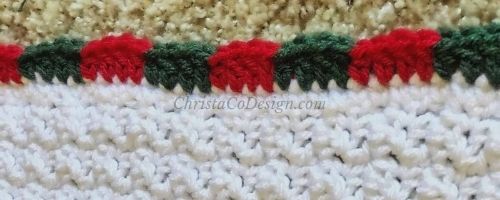 Crochet color block border by ChristaCoDesign