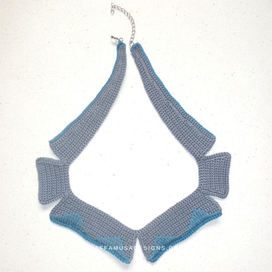 Crochet Colors of the Wind Necklace - Raffamusa Designs