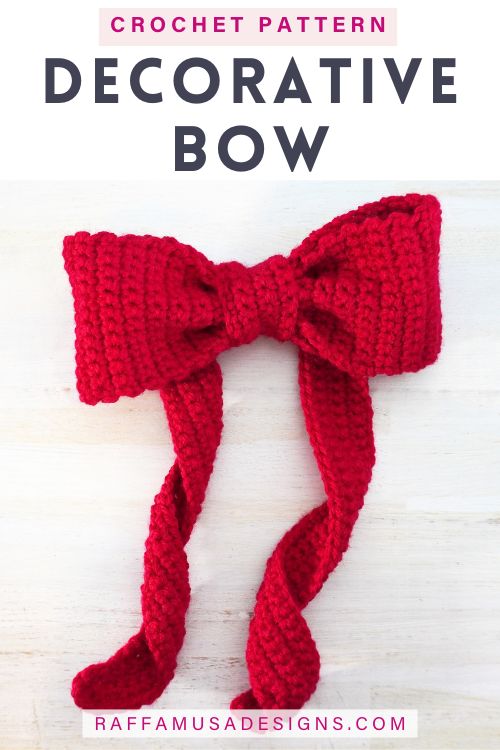 Decorative Bow Pattern - Free Crochet Pattern - Raffamusa Designs