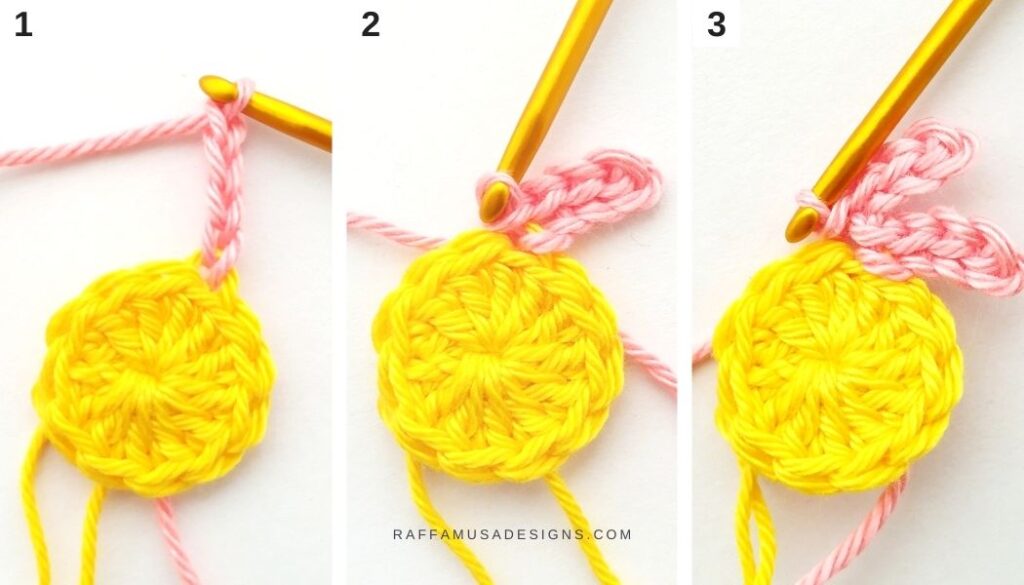 Crochet Gerbera Flower - Step-by-Step Tutorial - 1 - Raffamusa Designs