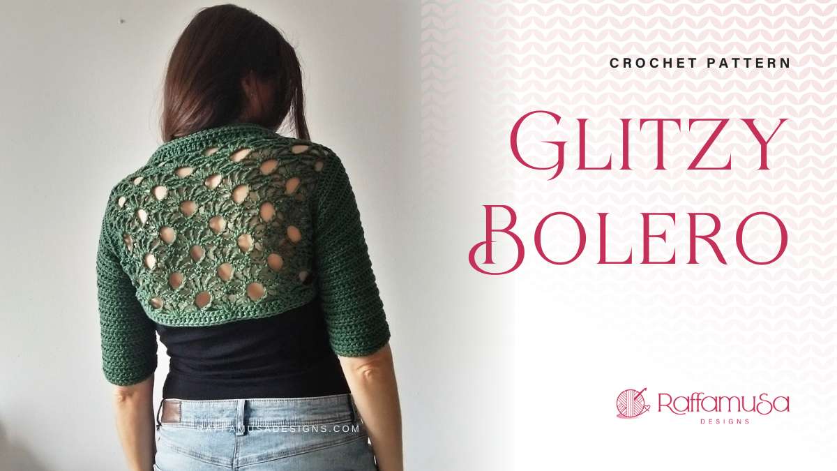 Crochet Glitzy Bolero - Free Crochet Pattern - Raffamusa Designs