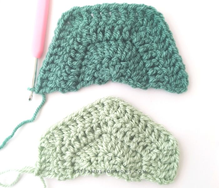 Crochet Half Solid Hexagons Without Gaps - Flat and Pointed Sides - Raffamusa Designs