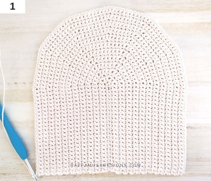 How to Crochet a Ghost Dishcloth - 1 - Raffamusa Designs
