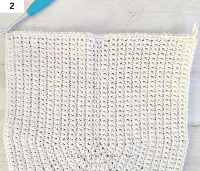 How to Crochet a Ghost Dishcloth - 2 - Raffamusa Designs