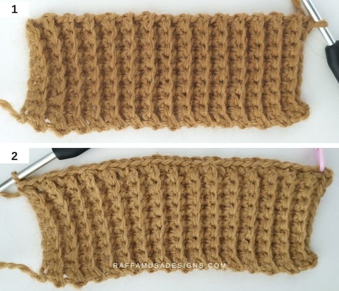 Crochet Hygge Arrow Gloves - How to Crochet the Brim - 1 - Raffamusa Designs