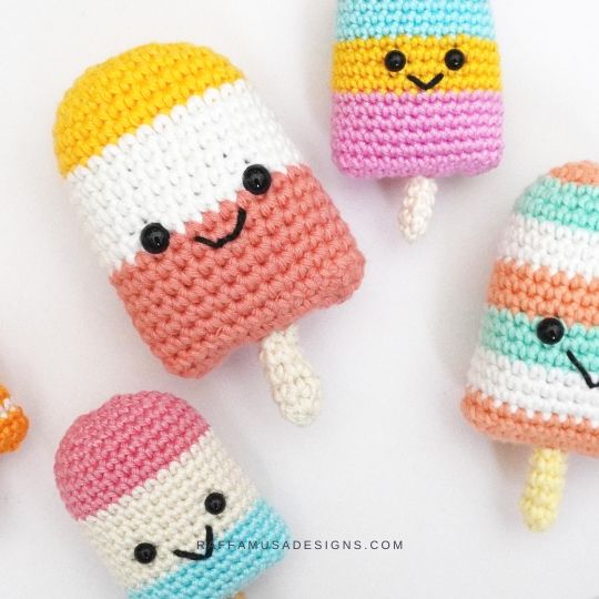 Ice Pop Amigurumi - Free Crochet Pattern - Raffamusa Designs