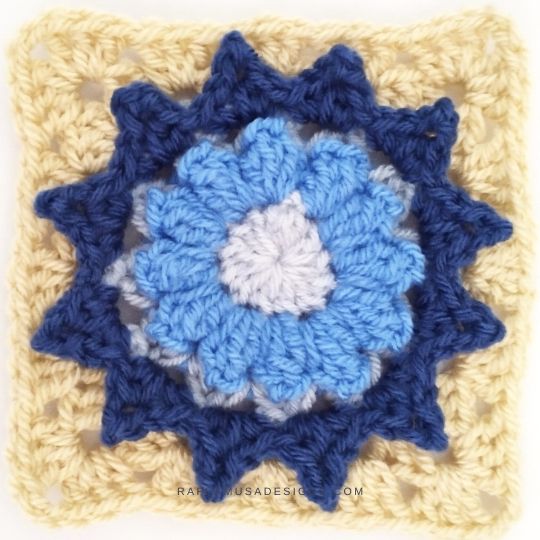 King's Flower Granny Square - Free Crochet Pattern