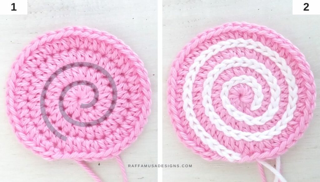 How to crochet the Swirl Lollipop Amigurumi - 1-2 - Raffamusa Designs