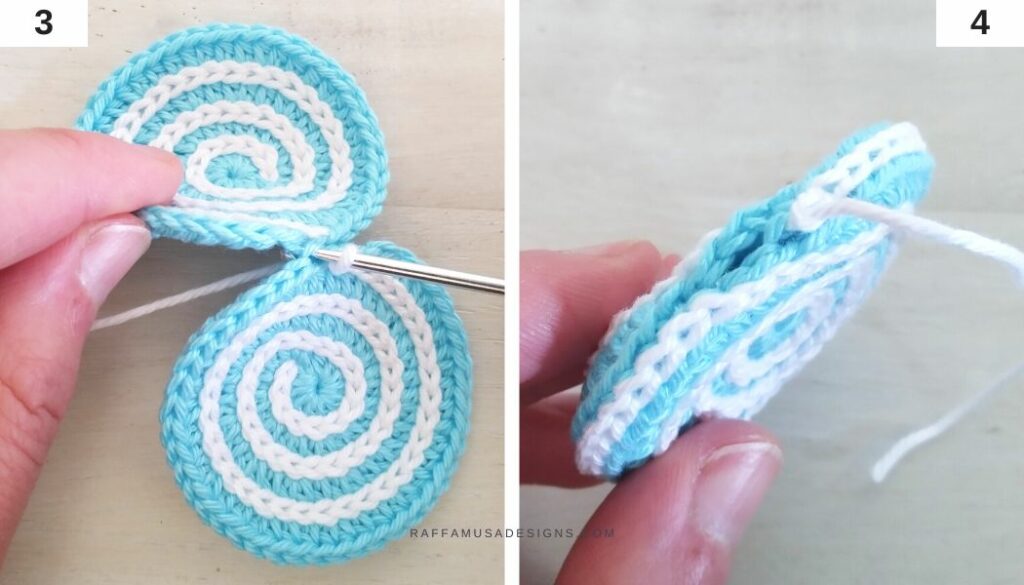 How to crochet the Swirl Lollipop Amigurumi - 3-4 - Raffamusa Designs