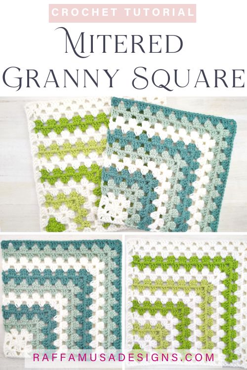 How to Crochet a Mitered Granny Square - Raffamusa Designs