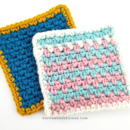 Crochet Linen Stitch Tutorial - Raffamusa Designs