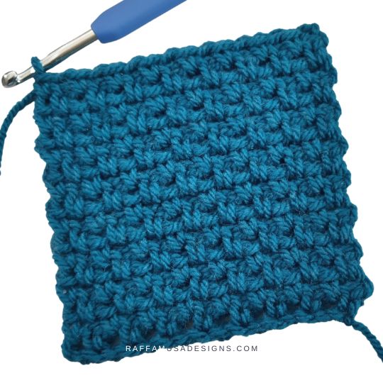 Crochet Granite Stitch Tutorial - Raffamusa Designs