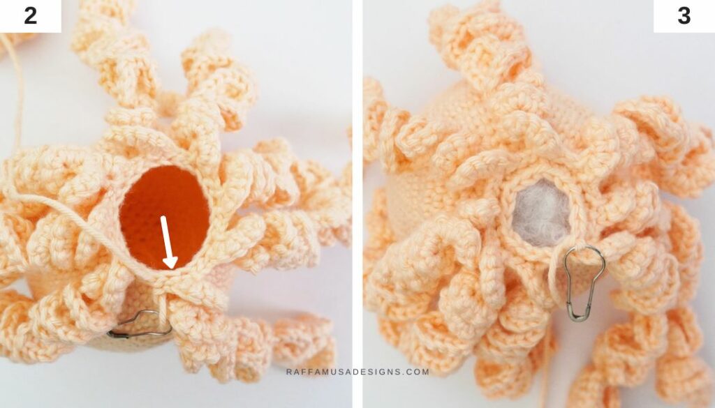 Crochet Octopus for Preemies - Bottom - Raffamusa Designs