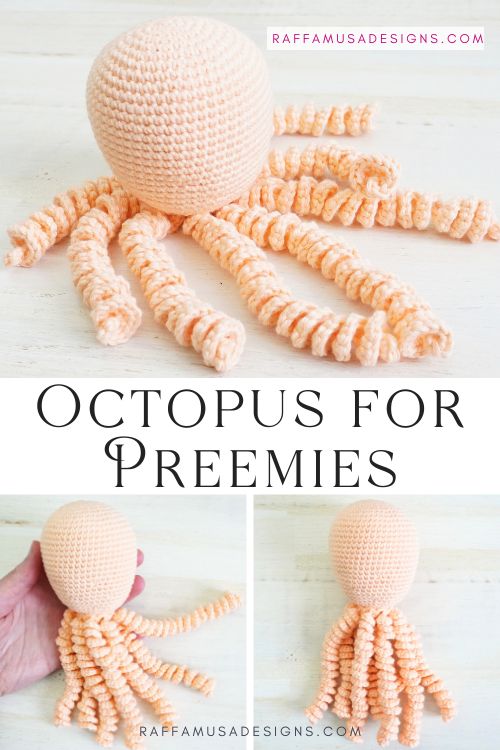 Octopus for Preemie Babies - Free Crochet Pattern - Raffamusa Designs