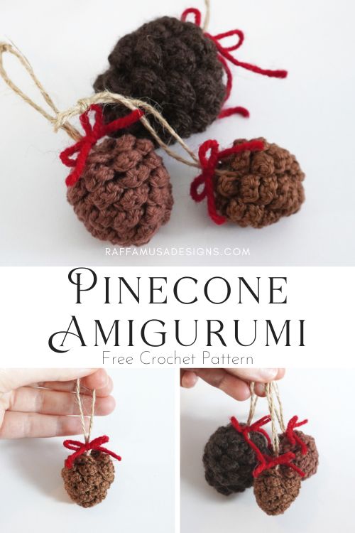 Pinecone Amigurumi - Free Crochet Pattern - Raffamusa Designs