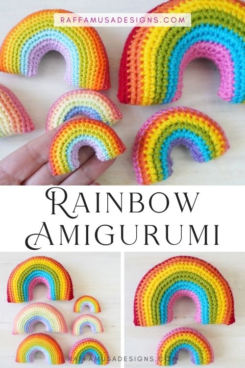 Rainbow Amigurumi - Free Crochet Pattern - Raffamusa Designs