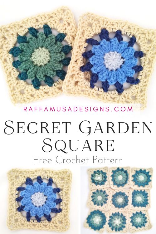 Secret Garden Granny Square - Free Crochet Pattern