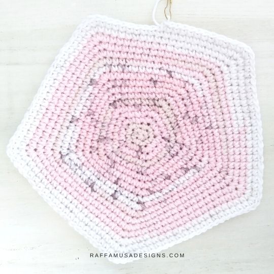 Single Crochet Pentagon - Raffamusa Designs