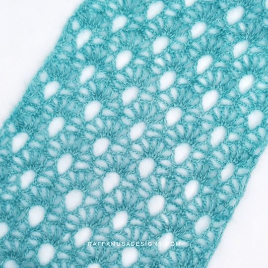 Crochet Lace Shells Pattern - Raffamusa Designs