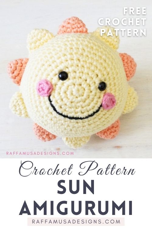 Crochet Sun Amigurumi - Free Pattern - Raffamusa Designs