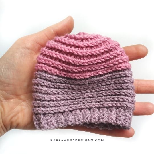 Crochet Sweet Baby Beanie in the Third Loop - Free Crochet Pattern - Raffamusa Designs