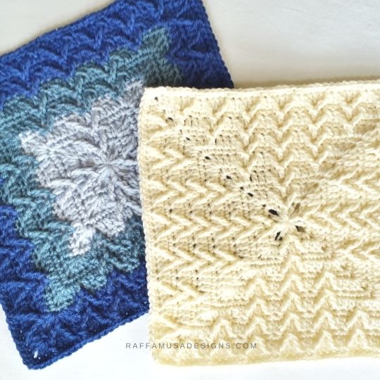 Vanna Blanket Square - Free Crochet Pattern - Raffamusa Designs
