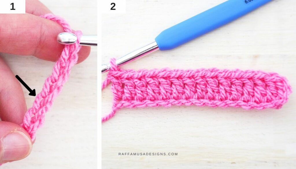 How to Crochet the Waffle Stitch - Step-by-Step Tutorial - 1-2 - Raffamusa Designs