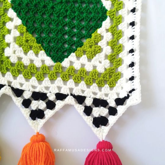 Crochet Zigzag Granny Stitch Border for Blankets - Raffamusa Designs