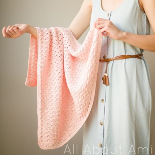 Crochet Dainty Shells Baby Blanket - All About Ami