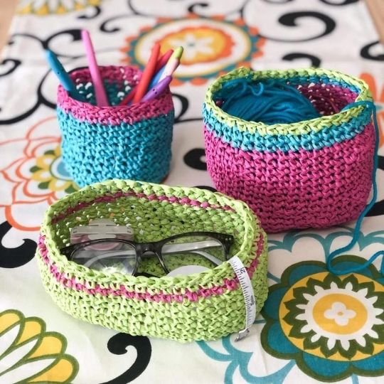 Easy Crochet Baskets by Edie Eckman