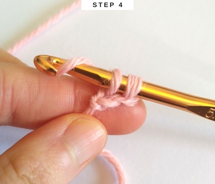 How to Foundation Single Crochet - Step 4 - Free Tutorial