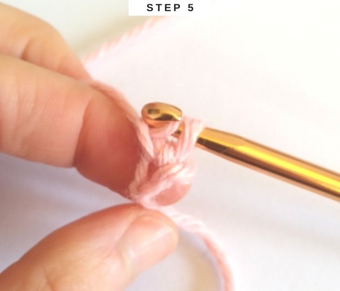 How to Foundation Single Crochet - Step 5 - Free Tutorial