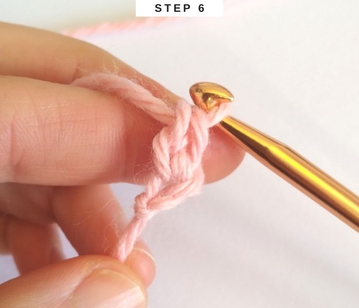 How to Foundation Single Crochet - Step 6 - Free Tutorial