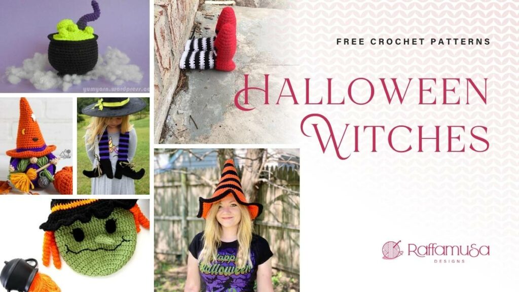 Crochet Witches - Free Pattern Round-up - Raffamusa Designs