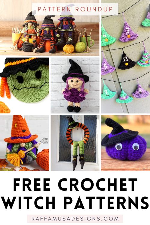Free Crochet Witches - Pattern Round-up - Raffamusa Designs